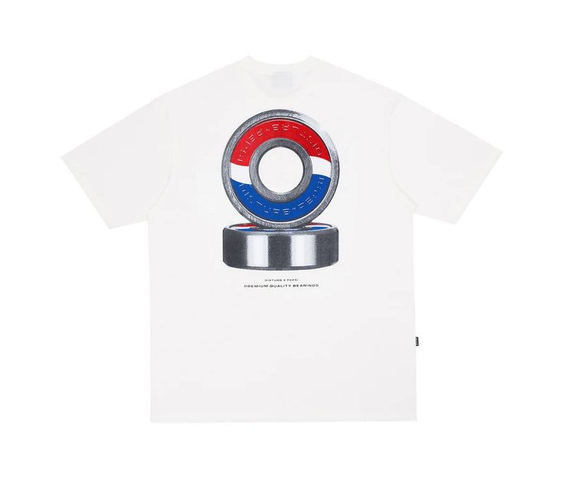 CAMISETA DISTURB X PEPSI BEARINGS T-SHIRT IN OFF-WHITE