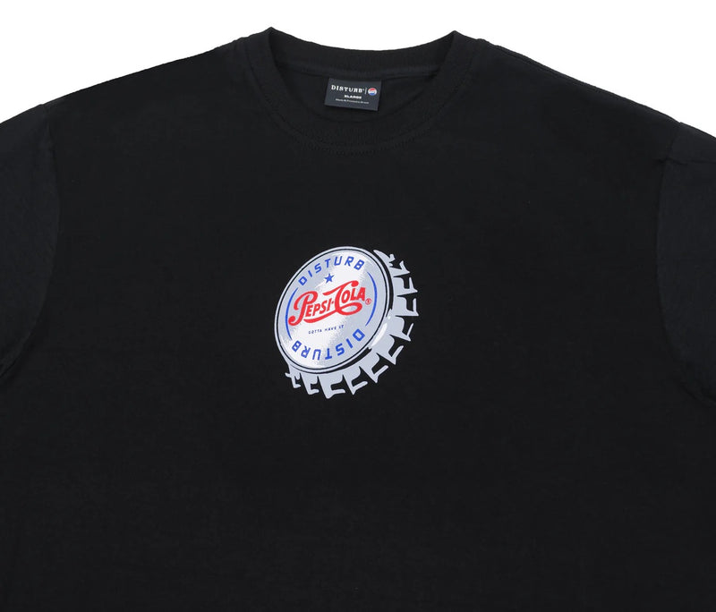 CAMISETA DISTURB X PEPSI VINTAGE CAP T-SHIRT IN BLACK