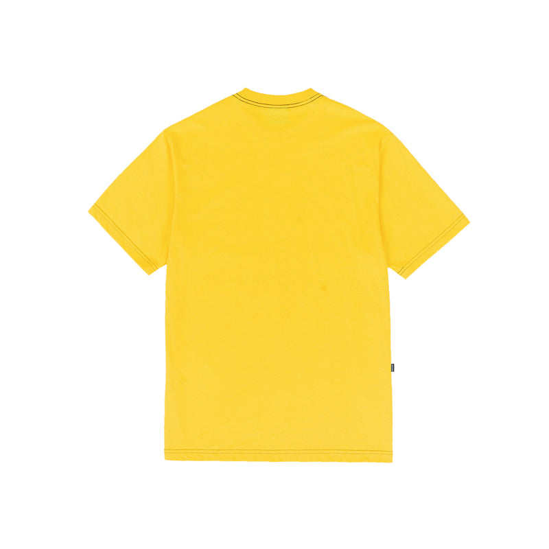 CAMISETA DISTURB OUTLINE LOGO T-SHIRT IN YELLOW