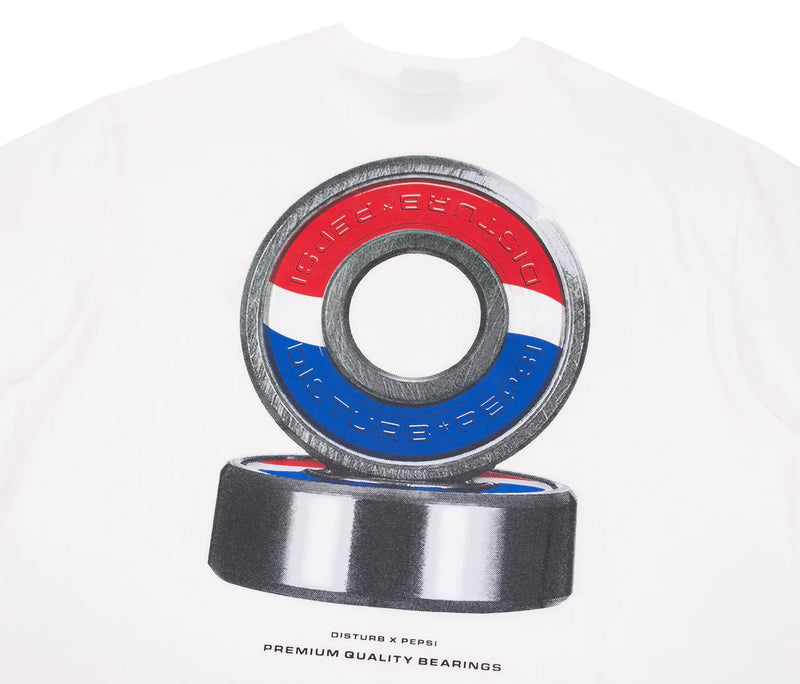 CAMISETA DISTURB X PEPSI BEARINGS T-SHIRT IN OFF-WHITE