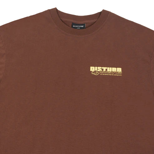 CAMISETA DISTURB FLY MARKET T-SHIRT IN BROWN