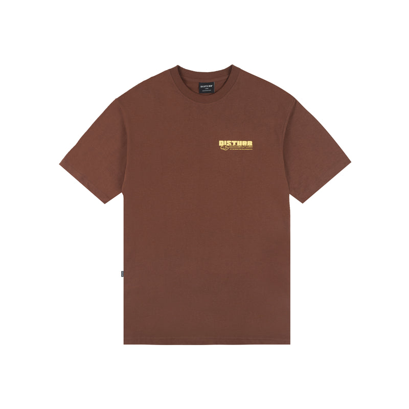 CAMISETA DISTURB FLY MARKET T-SHIRT IN BROWN