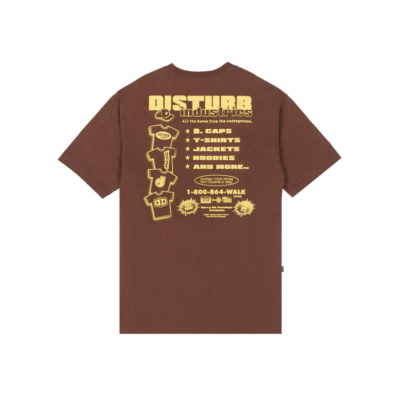 CAMISETA DISTURB FLY MARKET T-SHIRT IN BROWN