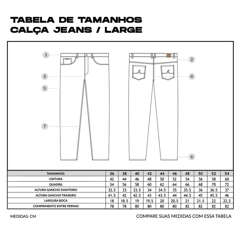 Calça Hocks Jeans Regular - Regular Azul