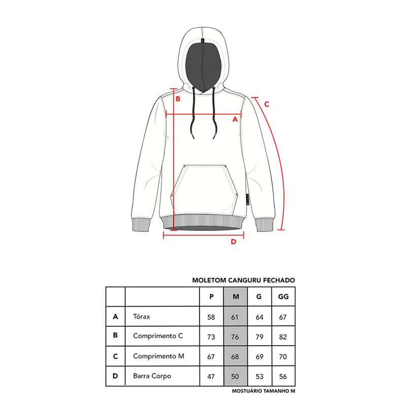 Moletom Canguru Fechado MCD