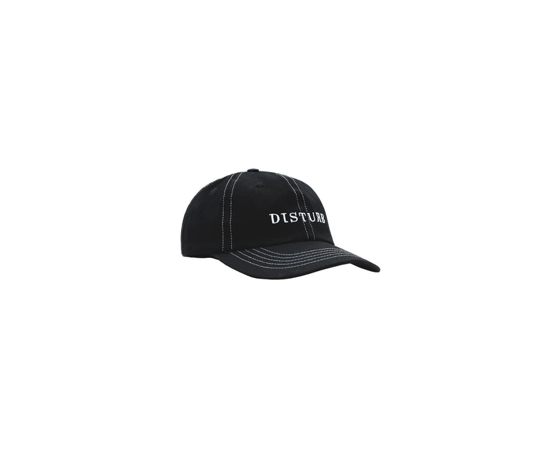 BONÉ DISTURB DAD HAT 6-PANEL IN BLACK