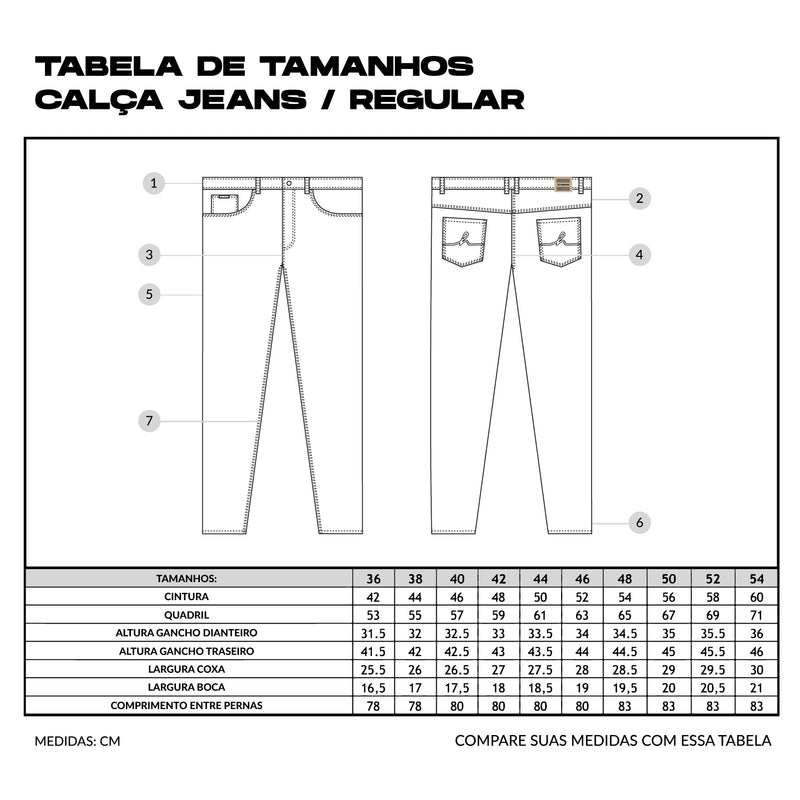 Calça Sarja Hocks Crook Preto